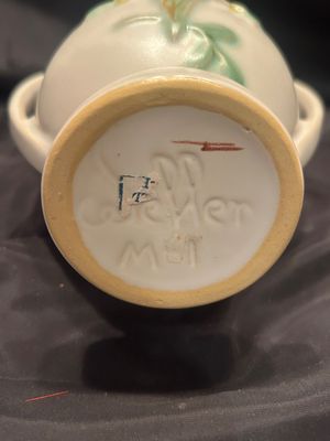 1940’s WELLER HANDLED VASE AND REDWING VASE