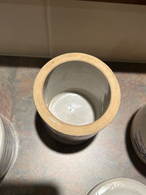 VINTAGE KAUKAUNA KLUB AND LAMBRECHT BUTTER STONEWARE CROCKS