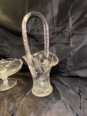 TWO PRINCESS HOUSE, BASKETS, JELLY JAR, & PEDESTAL DISH