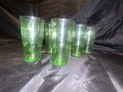 GREEN URANIUM DEPRESSION GLASS