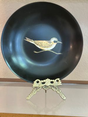 COUROC BIRD PLATE AND NEIMAN MARCUS JAPAN VASE