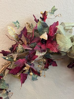 MAROON AND BRASS HOME DECOR