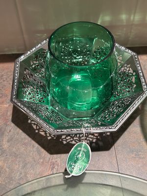 MUSSBACH GERMANY CHROME WARE AND GREEN GLASSWARE COLLECTION