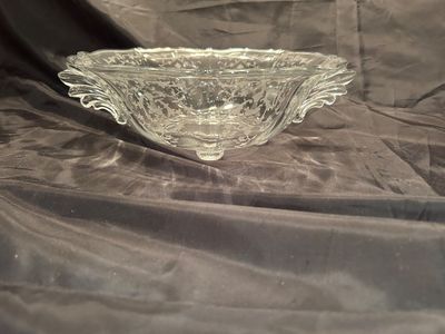 LARGE SET OF VINTAGE FOSTORIA NAVERRE PATTERN DEPRESSION GLASS