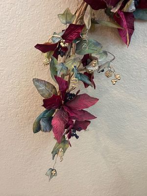 MAROON AND BRASS HOME DECOR