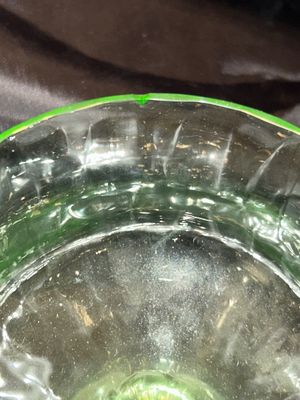 GREEN URANIUM DEPRESSION GLASS