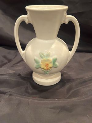 1940’s WELLER HANDLED VASE AND REDWING VASE