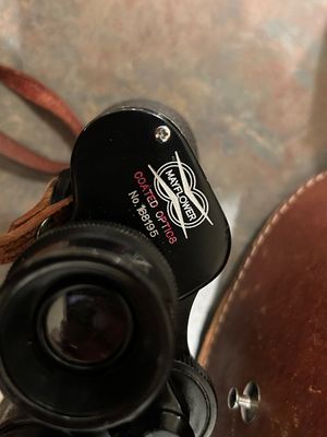 MAYFLOWER BINOCULARS & GE LIGHT METER WITH CASES