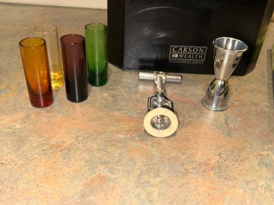 LEGACY WINE CASE, VTG BI COR BATTERY OPERATED MIXER AND MORE