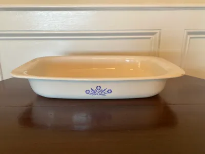 Corning Ware Blue Cornflower Open Roaster Pan