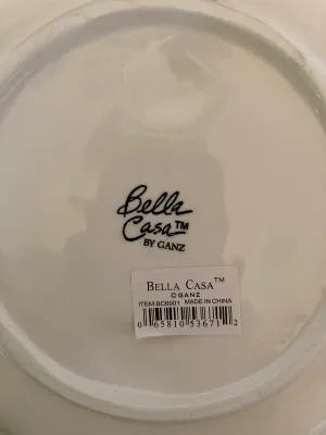 Vintage 3D Bella Casa Plate Set (4)