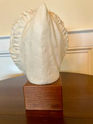 Vintage Cybis Hand Painted Porcelain Bust "Snow Bunting"