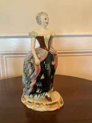Set of Porcelain Italian Made Figurines (10" tall)