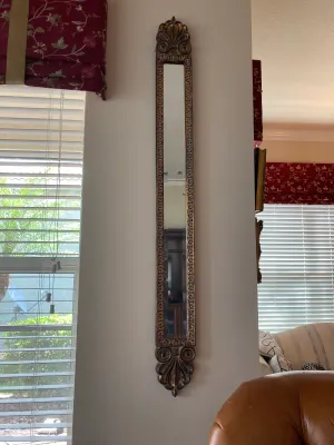 Gold Framed Skinny Mirror