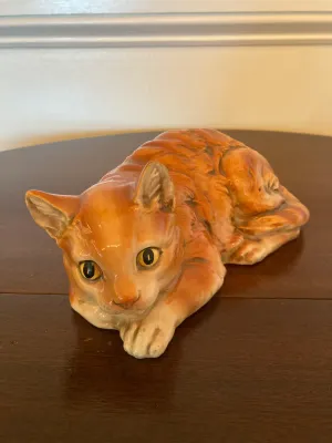 Shafford "The Lovables" collection Orange Tabby Cat, Made in Japan
