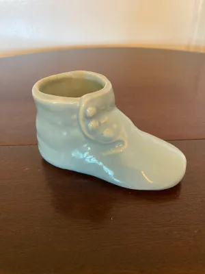 Vintage Small ceramic Baby Bootie/shoe Planter