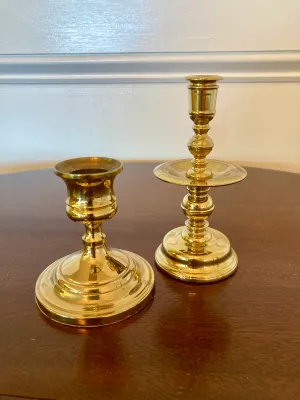 Set of 5 Assorted Brass Candle Holder