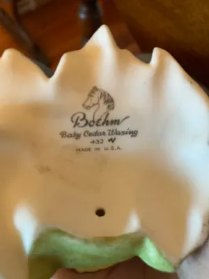 Porcelain Boehm Baby Cedar Waring Figurine