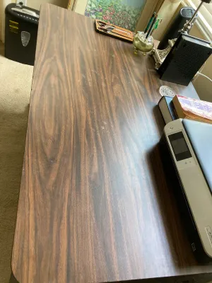 Antique Carved Wooden Library Desk (New Top)