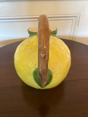 Vintage Italian "Bassano" Lemon Pitcher. Made in Italy