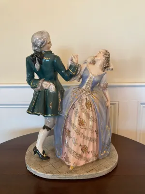 Antique Porcelain Dancing Couple
