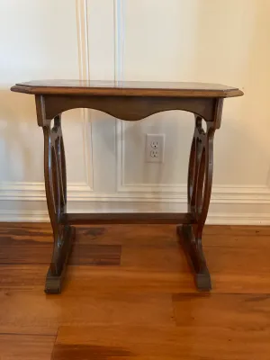 Antique Wooden Side Table or Plant Stand