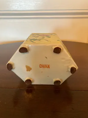 Hexagonal Porcelain Tea Caddy Made in China