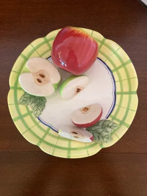 Vintage 3D Bella Casa Plate Set (4)