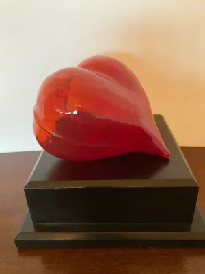 Red Glass Heart