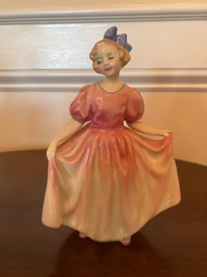 Set of 3 Bone China Royal Doulton Figurine (Top O' The Hill, Lavina, Sweeting)