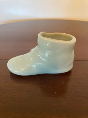 Vintage Small ceramic Baby Bootie/shoe Planter
