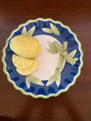 Vintage 3D Bella Casa Plate Set (4)