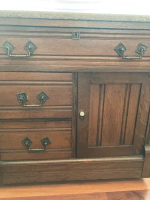 Antique Victorian Marble Top Washstand or Commode