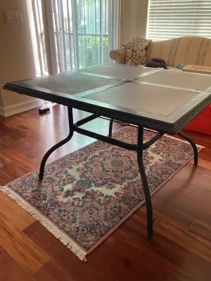 Outdoor Patio Table and 6 Chairs (2 swivel)
