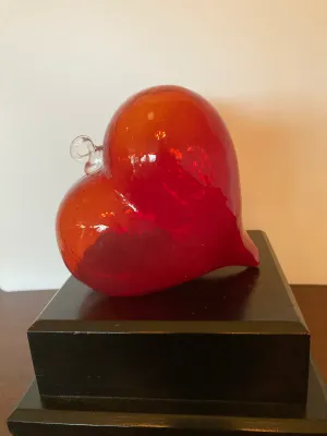 Red Glass Heart