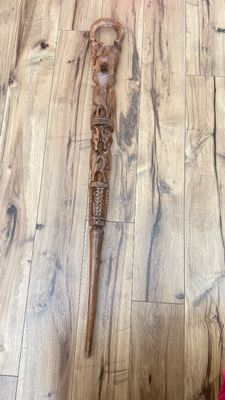 LOT 161F: Tribal Carved Walking Stick
