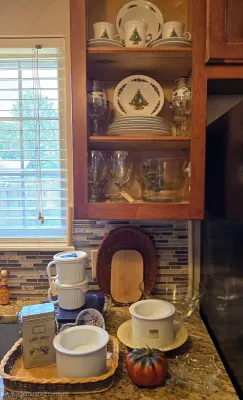 Christmas dishes, soup mugs, dip chillers