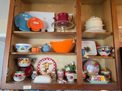 Top right corner - McCoy soup tureen