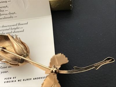 Christmas Rose Giovanni Vintage In Box