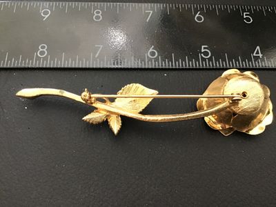 Large Vintage Rose Statement Brooch