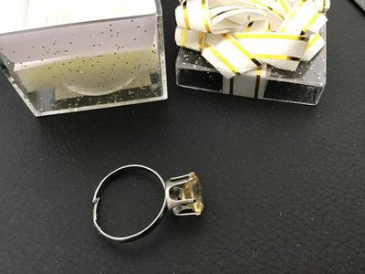 Vintage Adjustable Ring in Box