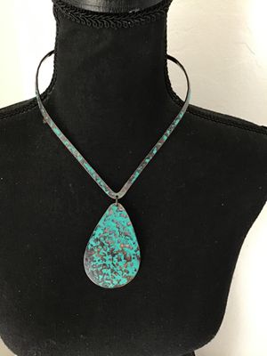 Copper and Turquoise Fashion Necklace