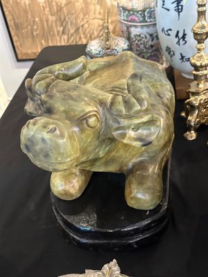 Sale Photo Thumbnail #179: Nephrite 3 foot Statue- Hand carved