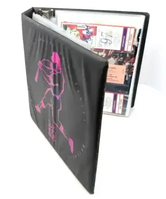 3 Inch D-Ring Binder of Baseball Memorabilia