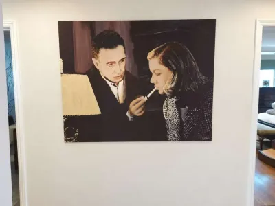 CLINTON GAUGHRAN PAINTING ON CANVAS