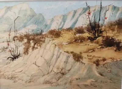 CALIFORNIA-LANDSCAPE WATERCOLOR PAINTINGS 