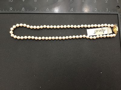 Vintage Monet With Tags Pearl Knotted Fashion Necklace