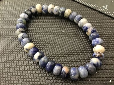 Sodalite Stone Beaded Stretch Bracelet