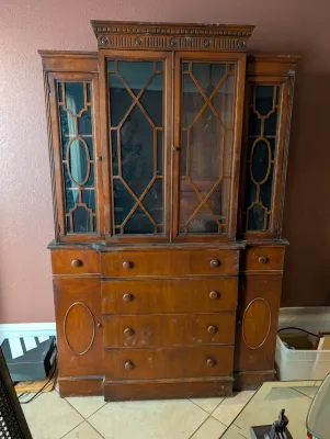 Solid wood 1930s buffet 