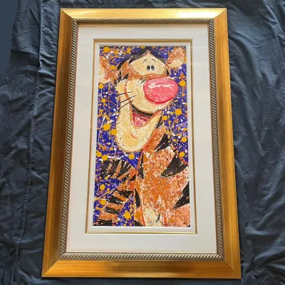Sale Photo Thumbnail #25: 25 david willardson disney rock and roar tigger signed serigraph